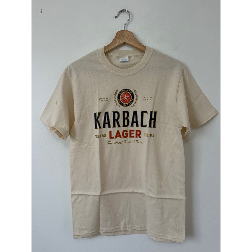 Karbach Texas Lager Graphic T-Shirt – Cream – Size Small – NWOT